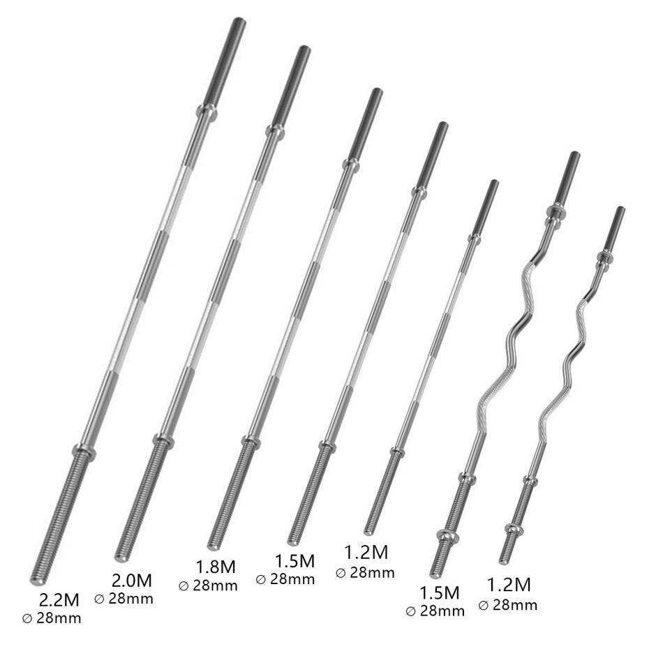 standard barbell bars, Chrome plated straight & curl standard barbell bars, 25mm/28mm multiple lengths weight lifting bars for home gym strength training, Wholesale chrome straight & curl barbell bars, 25mm/28mm standard weight lifting bars, factory direct