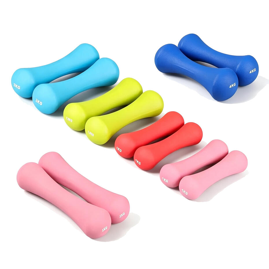 Spherical Neoprene Dumbbell, vinyl coated dumbbell, cast iron, neoprene coating, Wholesale, factory direct supply